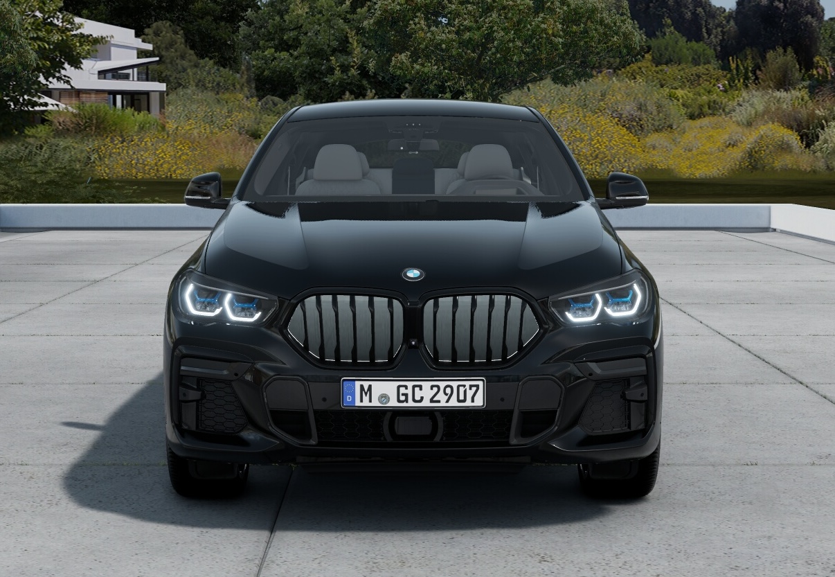 BMW X6 40i Msport | skladem | české auto po prvním majiteli | sportovně luxusní benzínové SUV coupé | černá metalíza s černo-bílou kůží | plná výbava | top stav | VIP cena | nákup online | AUTOiBUY.com
